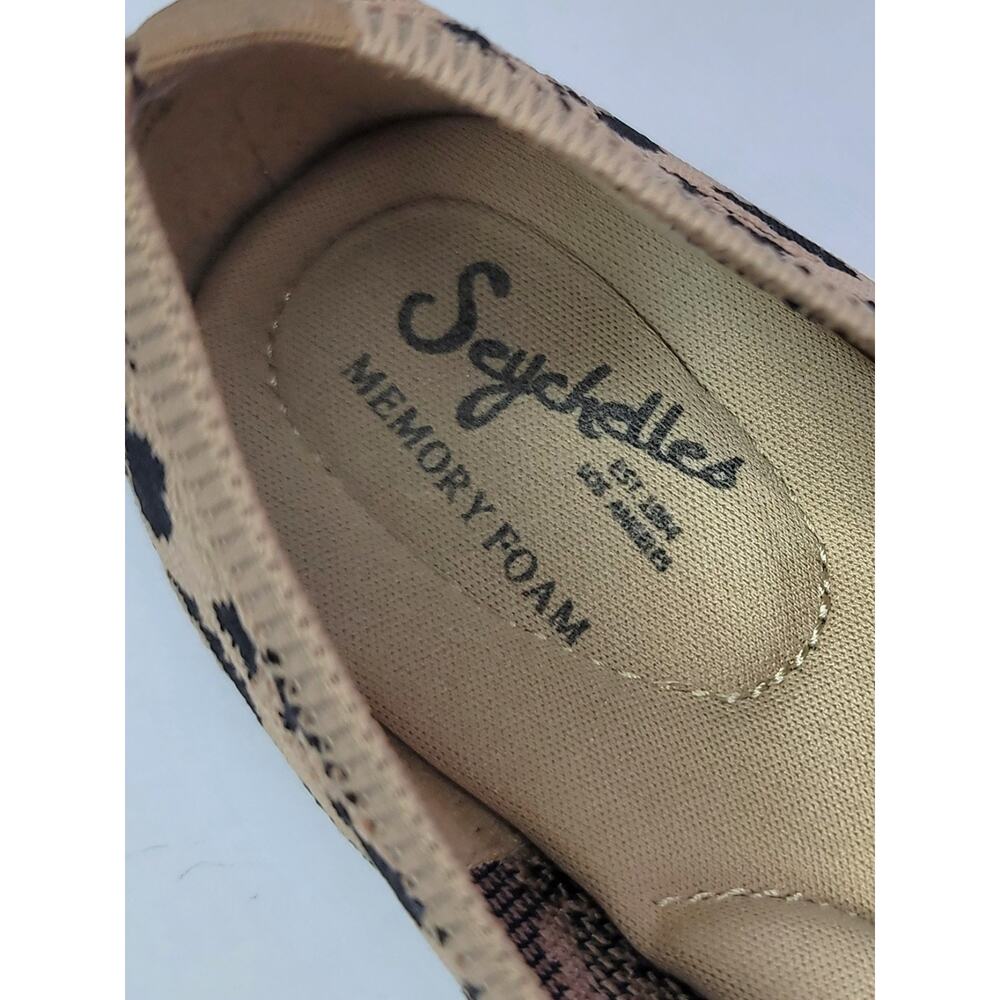 Seychelles Leopard Print Knit Ballet Flats Memory Foam Insoles Women's Size 7.5 - Picture 10 of 11